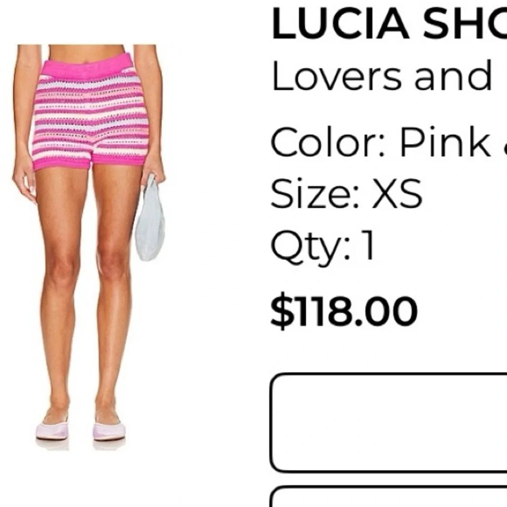 Lovers + Friends Multicolor Striped High Waist Shorts - Picture 2 of 4
